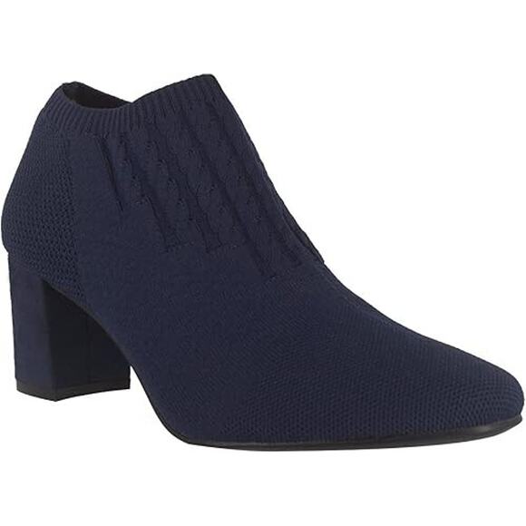 Impo Women's Nancia Stretch Platform Wedge Knit Ankle Boots, Black Size 11M - Picture 1 of 6
